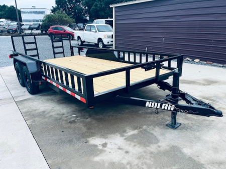 New 2026 Nolan 7X16 ATV Style Utility Trailer 7K w/Spring Assist