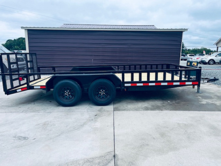 New 2026 Nolan 7X16 ATV Style Utility Trailer 7K w/Spring Assist