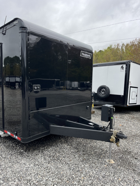 New 2026 Haulmark 34 Bathoom Race Trailer, Air Prep PKG, Awning, Polycor, Insulated, Window, 54" ALX Slide Out Step, A/C + Heat