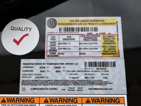 New 2026 Midsota 28' Hydraulic Tail Gooseneck Equipment Trailer