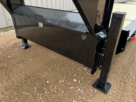 New 2026 Midsota 28' Hydraulic Tail Gooseneck Equipment Trailer