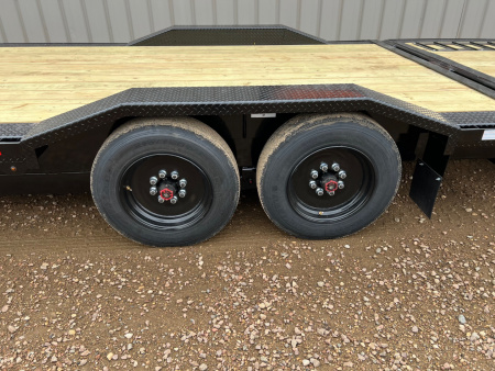 New 2026 Midsota 28' Hydraulic Tail Gooseneck Equipment Trailer