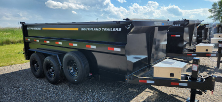 New 2026 Southland Trailers 7 X 14 16K HIGHSIDE Dump Trailer