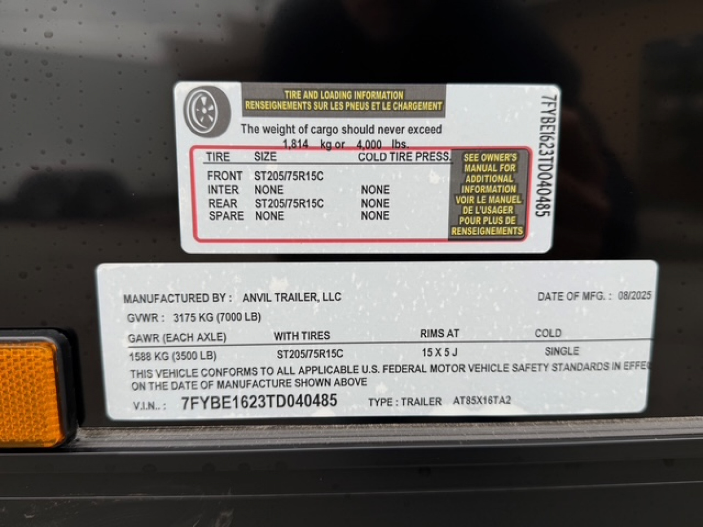 New 2026 ANVIL 8.5X16 CARGO TRAILER