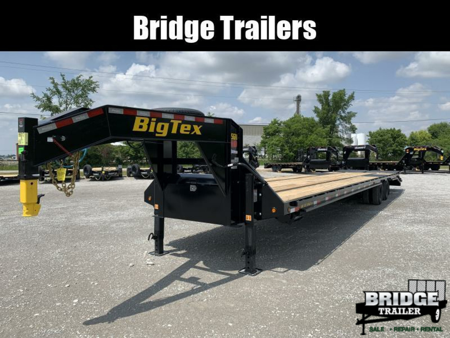 New 2026 Big Tex Trailers 25GN-40D5A-MRBK (35' + 5' X 102") 25.9K Mega Ramp Flatbed Trailer