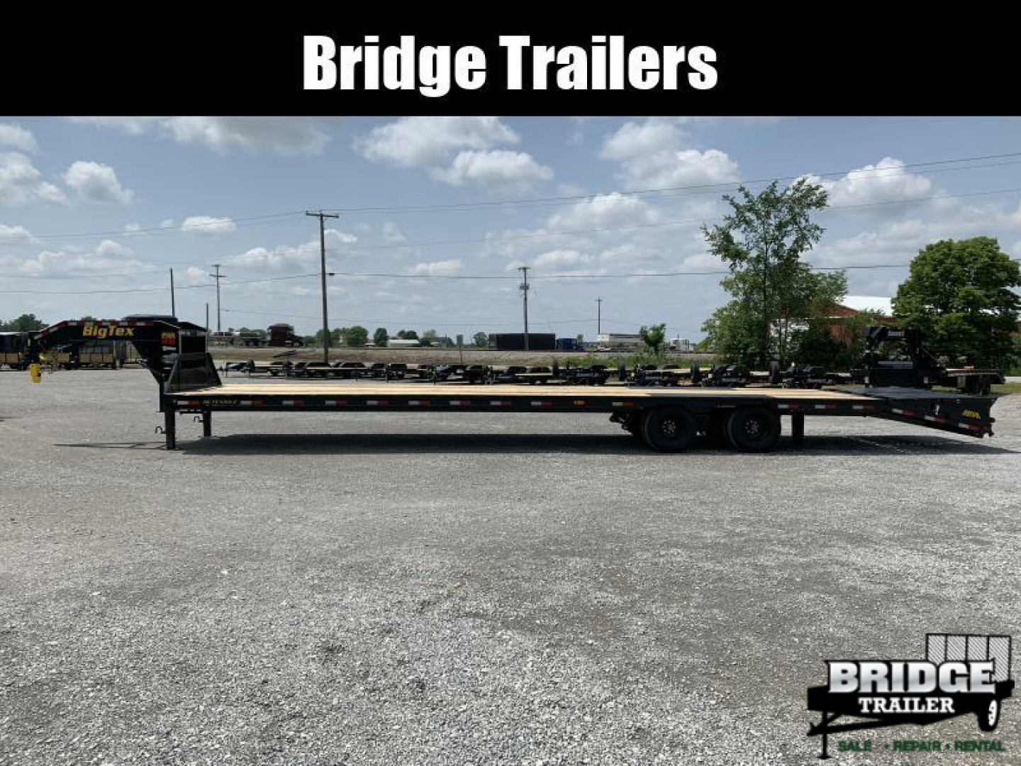 New 2026 Big Tex Trailers 25GN-40D5A-MRBK (35' + 5' X 102") 25.9K Mega Ramp Flatbed Trailer