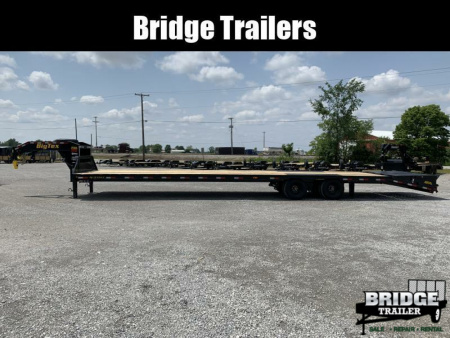 New 2026 Big Tex Trailers 25GN-40D5A-MRBK (35' + 5' X 102") 25.9K Mega Ramp Flatbed Trailer
