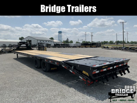 New 2026 Big Tex Trailers 25GN-40D5A-MRBK (35' + 5' X 102") 25.9K Mega Ramp Flatbed Trailer