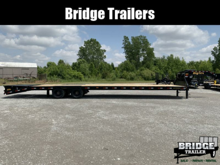 New 2026 Big Tex Trailers 25GN-40D5A-MRBK (35' + 5' X 102") 25.9K Mega Ramp Flatbed Trailer