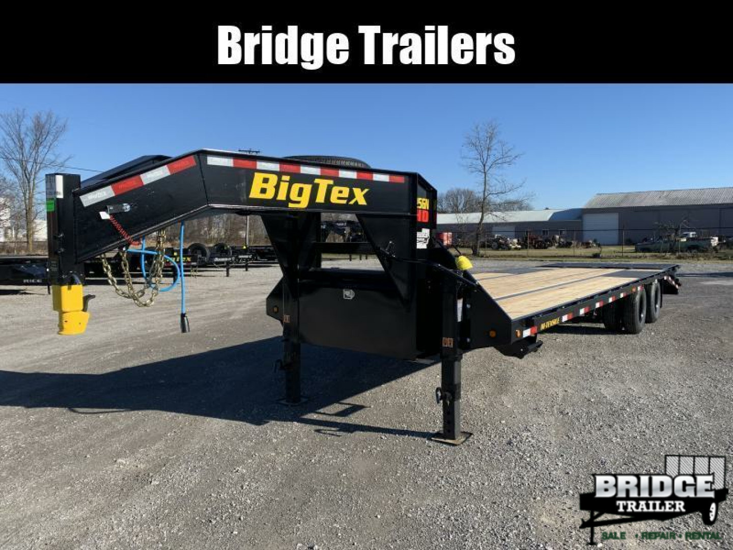 New 2026 Big Tex Trailers 25GN-30D5A-MRBK (25' + 5' X 102") 25.9K Mega Ramp Flatbed Trailer