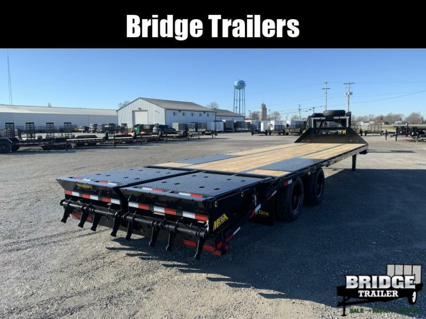 New 2026 Big Tex Trailers 25GN-30D5A-MRBK (25' + 5' X 102") 25.9K Mega Ramp Flatbed Trailer