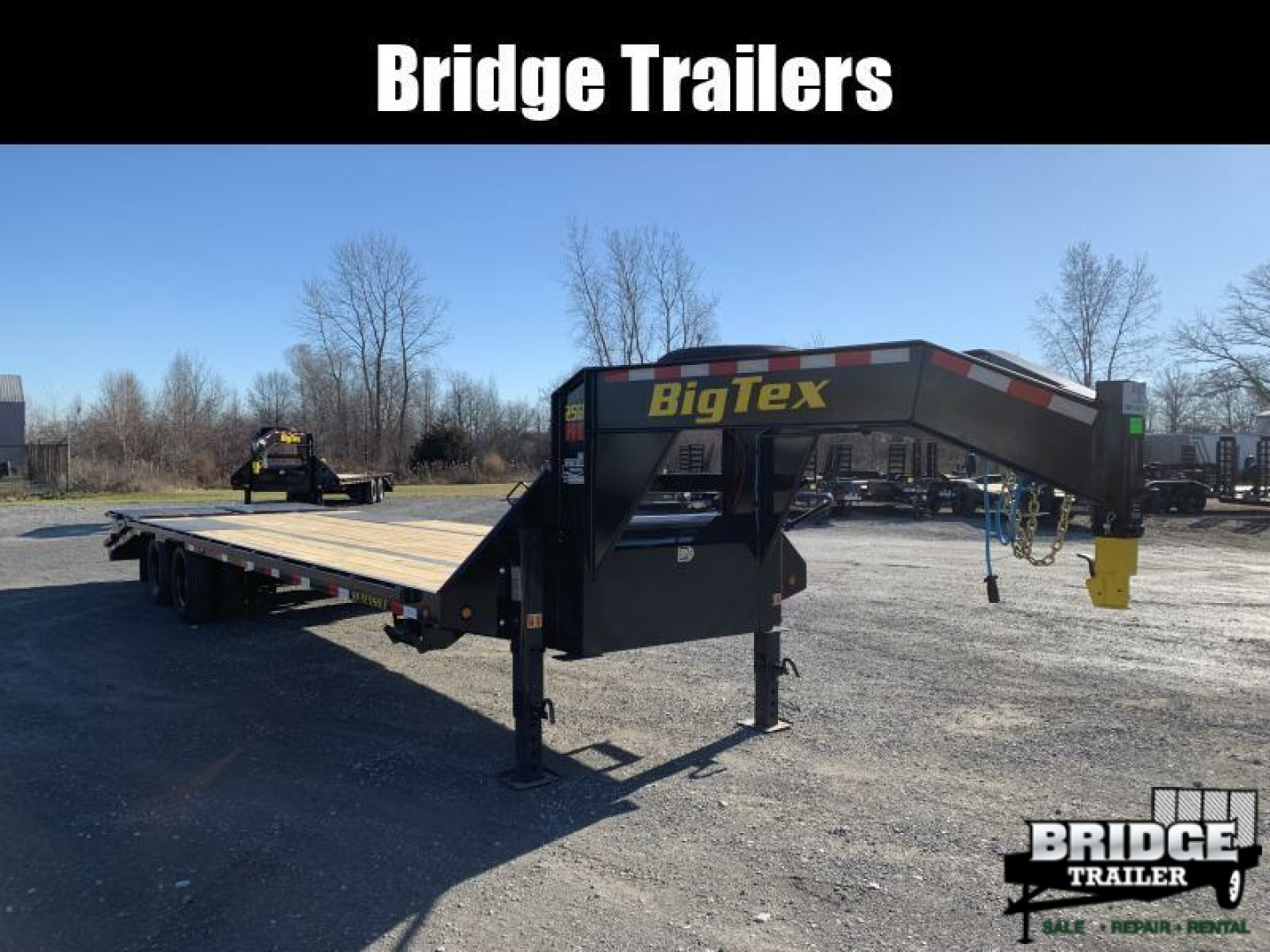 New 2026 Big Tex Trailers 25GN-30D5A-MRBK (25' + 5' X 102") 25.9K Mega Ramp Flatbed Trailer