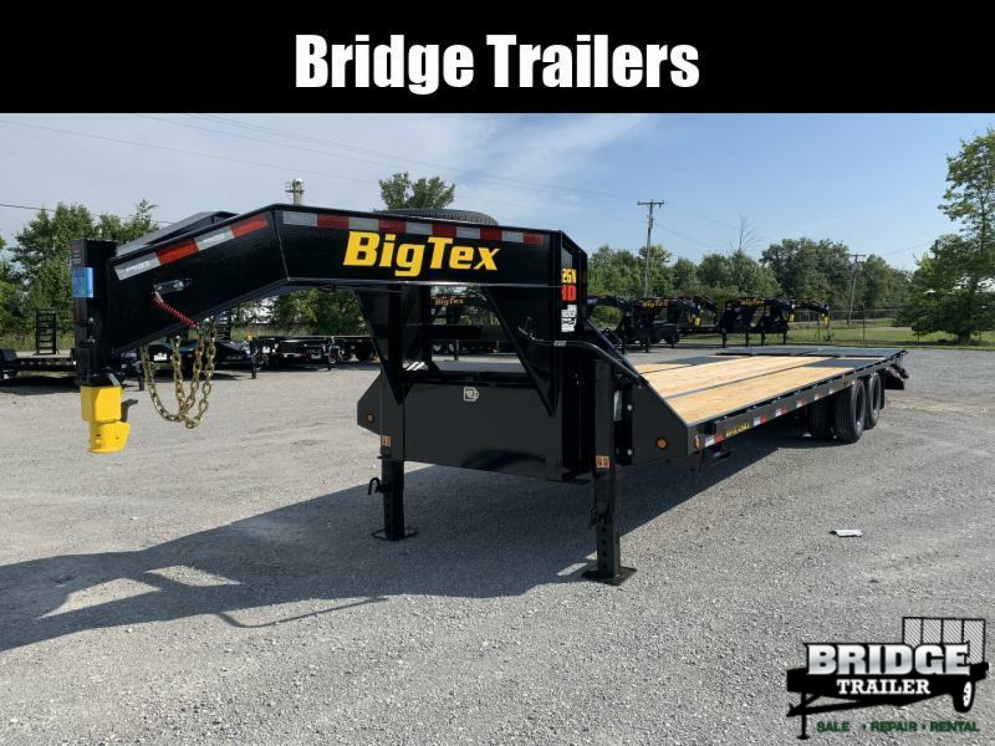 New 2026 Big Tex Trailers 22GN-30D5A-MR (25' + 5' X 102") 23.9K Mega Ramp Flatbed Trailer