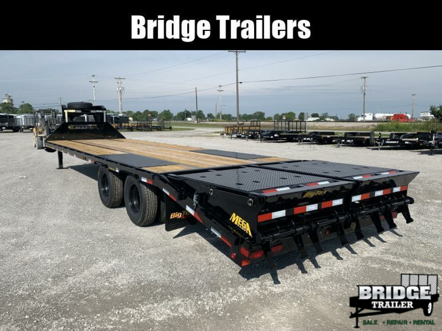 New 2026 Big Tex Trailers 22GN-30D5A-MR (25' + 5' X 102") 23.9K Mega Ramp Flatbed Trailer
