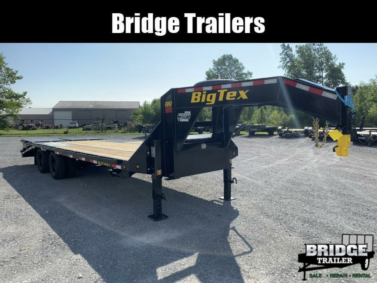 New 2026 Big Tex Trailers 22GN-25D5A-MR (20' + 5' X 102") 23.9K Mega Ramp Flatbed Trailer