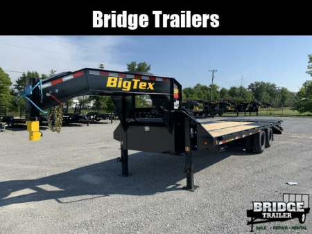 New 2026 Big Tex Trailers 22GN-25D5A-MR (20' + 5' X 102 ) 23.9K Mega Ramp Flatbed Trailer