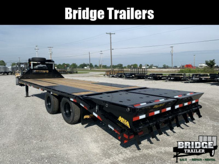 New 2026 Big Tex Trailers 22GN-25D5A-MR (20' + 5' X 102") 23.9K Mega Ramp Flatbed Trailer
