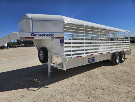 New 2025 Gooseneck Trailer 17.5K 24' Stock Trailer