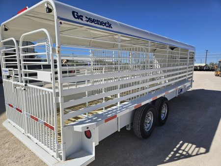 New 2025 Gooseneck Trailer 17.5K 24' Stock Trailer