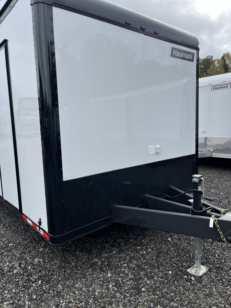 New 2026 Haulmark EDGE 34 Race Trailer With Turbo Package, Awning, Polycor, Insulated, Black Trim Package