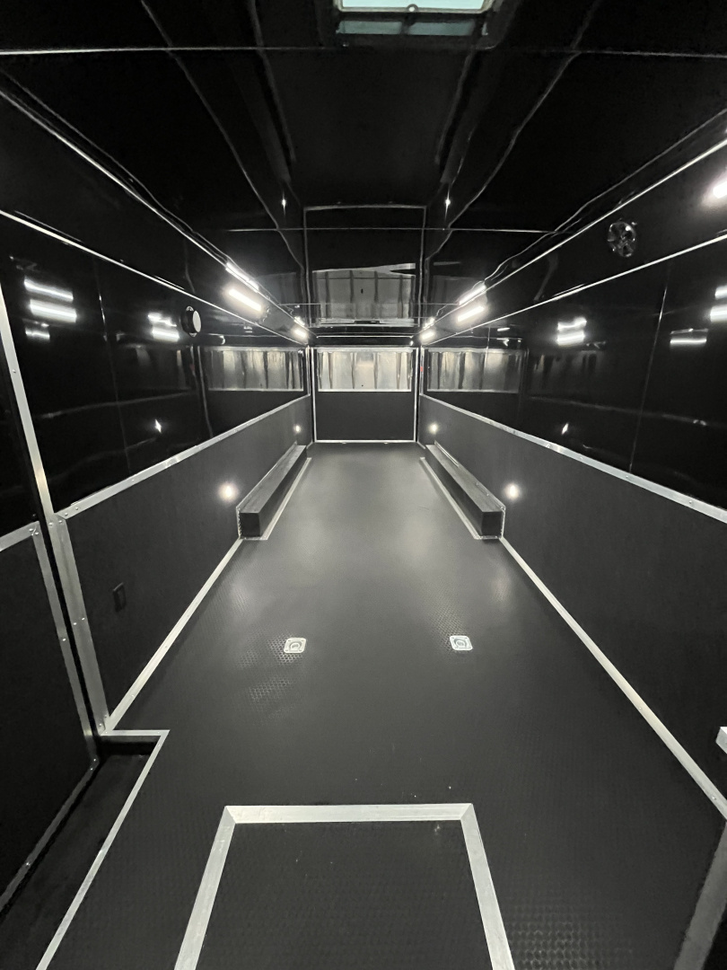 New 2026 Haulmark EDGE 34 Race Trailer With Turbo Package, Awning, Polycor, Insulated, Black Trim Package