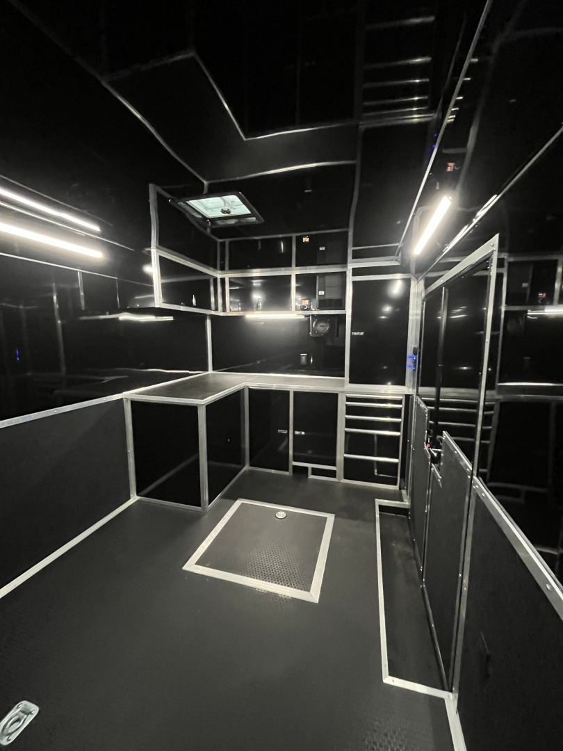 New 2026 Haulmark EDGE 34 Race Trailer With Turbo Package, Awning, Polycor, Insulated, Black Trim Package