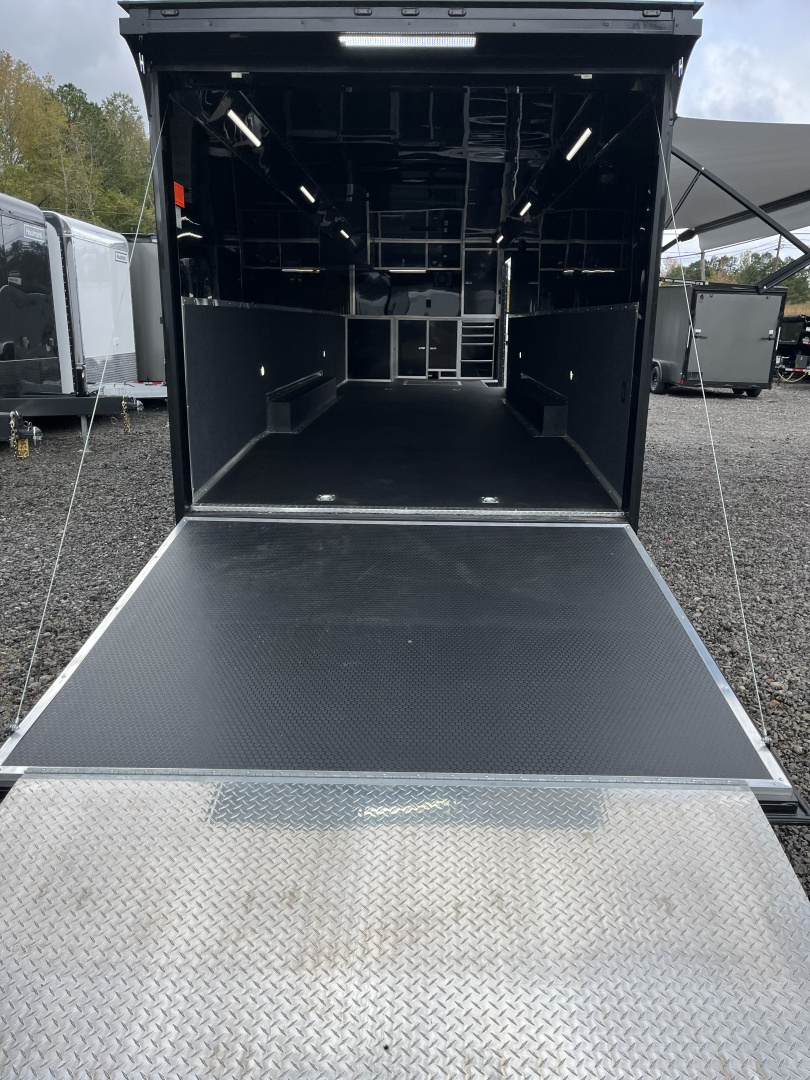 New 2026 Haulmark EDGE 34 Race Trailer With Turbo Package, Awning, Polycor, Insulated, Black Trim Package