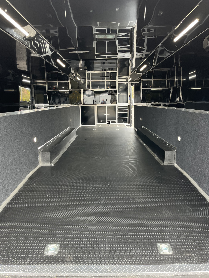 New 2026 Haulmark EDGE 34 Race Trailer With Turbo Package, Awning, Polycor, Insulated, Black Trim Package