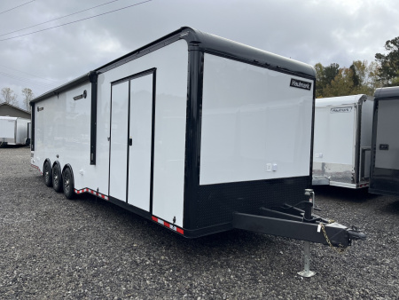 New 2026 Haulmark EDGE 34 Race Trailer With Turbo Package, Awning, Polycor, Insulated, Black Trim Package