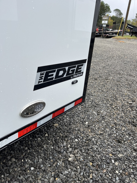 New 2026 Haulmark EDGE 34 Race Trailer With Turbo Package, Awning, Polycor, Insulated, Black Trim Package