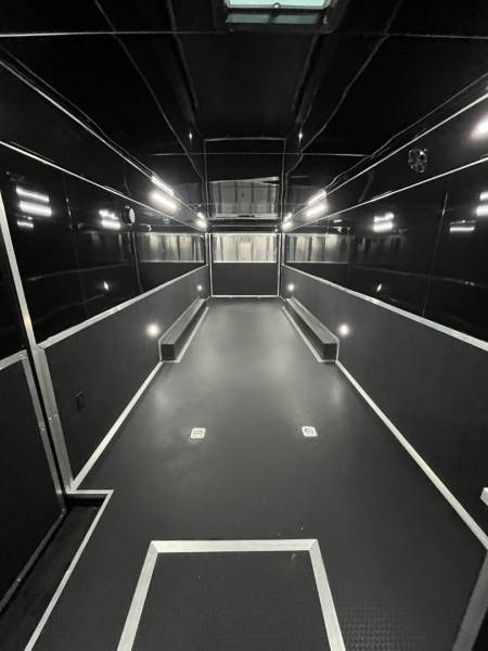 New 2026 Haulmark EDGE 34 Race Trailer With Turbo Package, Awning, Polycor, Insulated, Black Trim Package