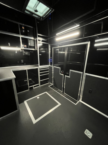 New 2026 Haulmark EDGE 34 Race Trailer With Turbo Package, Awning, Polycor, Insulated, Black Trim Package