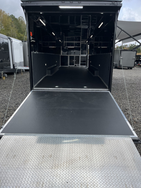 New 2026 Haulmark EDGE 34 Race Trailer With Turbo Package, Awning, Polycor, Insulated, Black Trim Package