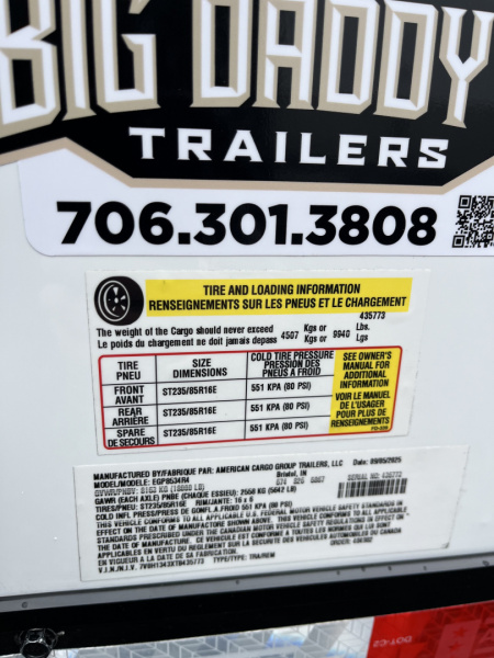 New 2026 Haulmark EDGE 34 Race Trailer With Turbo Package, Awning, Polycor, Insulated, Black Trim Package