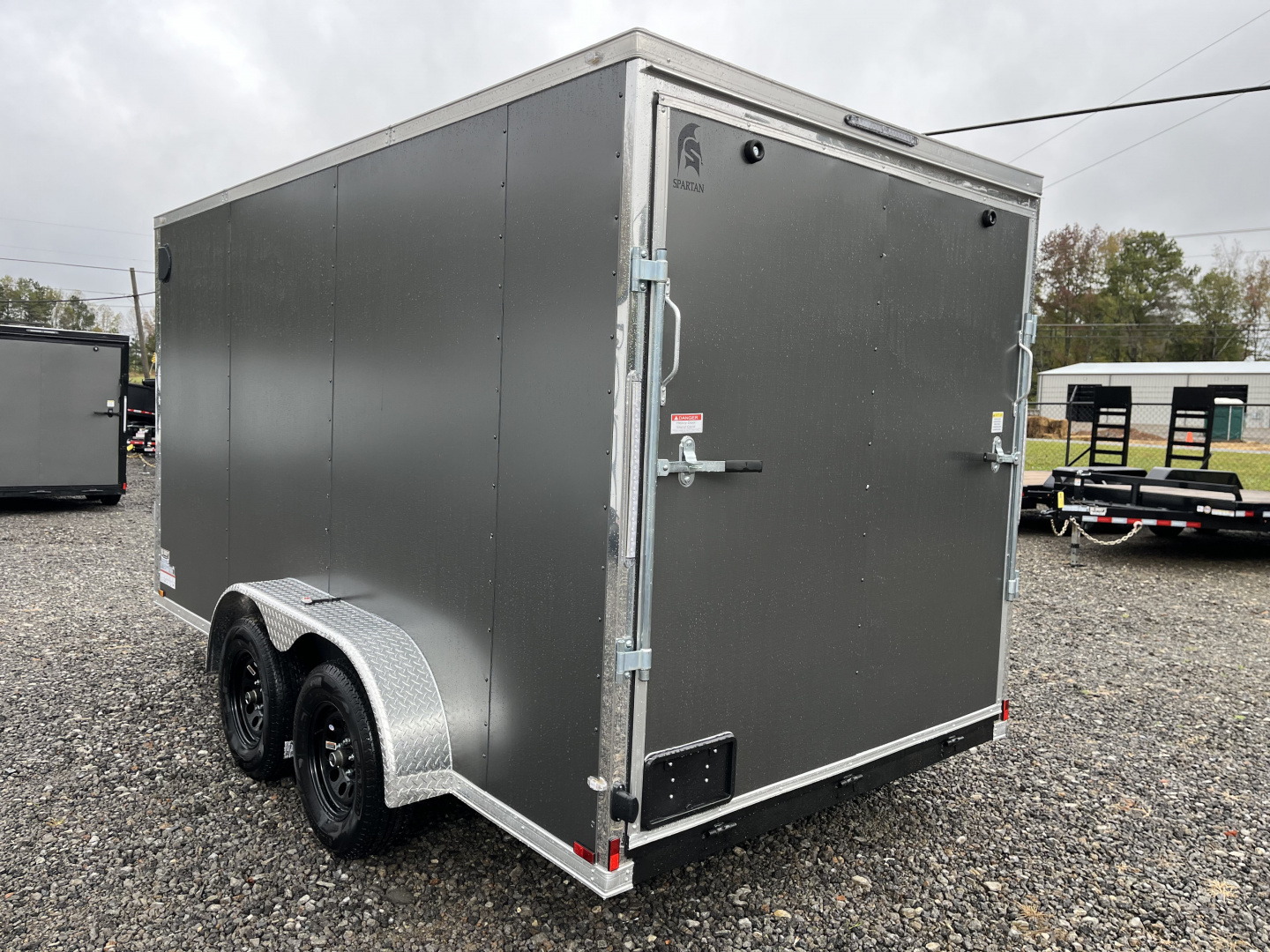 New 2026 Spartan 7X14 Enclosed Trailer, Polycor Exterior, Tandem Axle, StableDeck, 7K GVWR