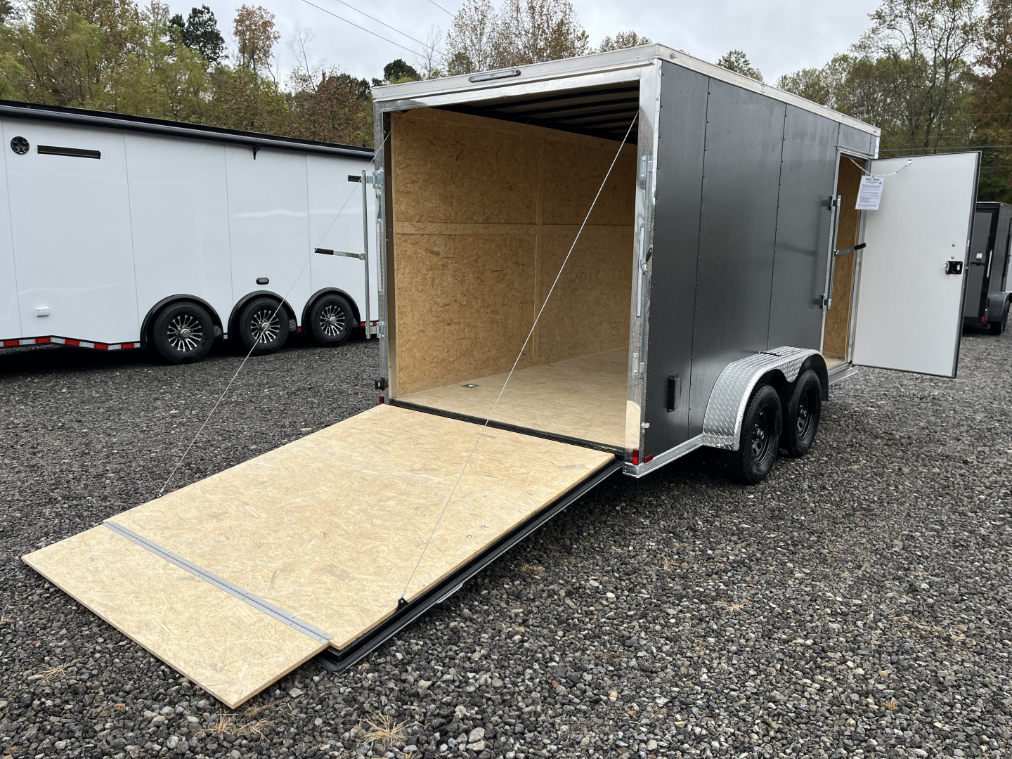 New 2026 Spartan 7X14 Enclosed Trailer, Polycor Exterior, Tandem Axle, StableDeck, 7K GVWR