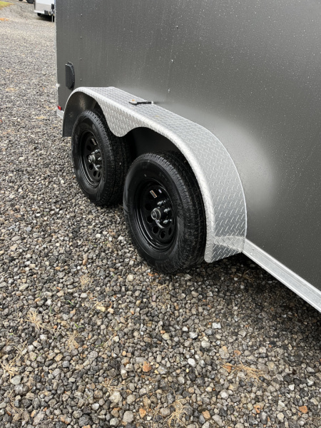 New 2026 Spartan 7X14 Enclosed Trailer, Polycor Exterior, Tandem Axle, StableDeck, 7K GVWR