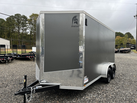 New 2026 Spartan 7X14 Enclosed Trailer, Polycor Exterior, Tandem Axle, StableDeck, 7K GVWR