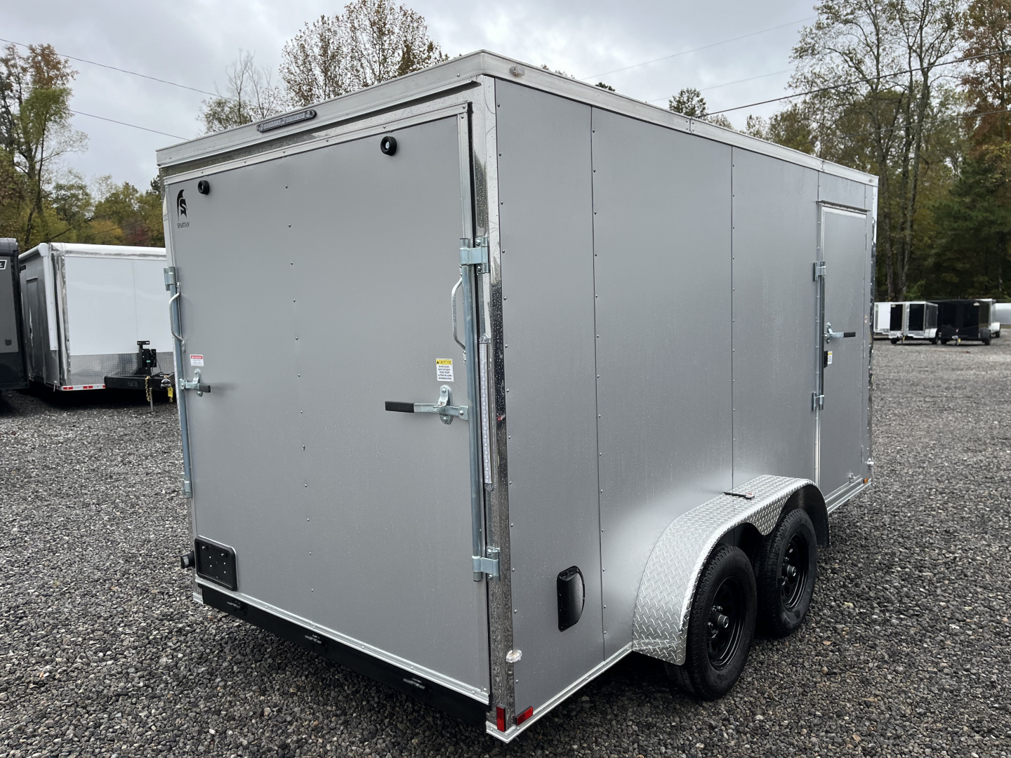New 2026 Spartan 7X14 Enclosed Trailer With 7' Interior, Polycor Exterior, Tandem Axle, StableDeck, 7K GVWR