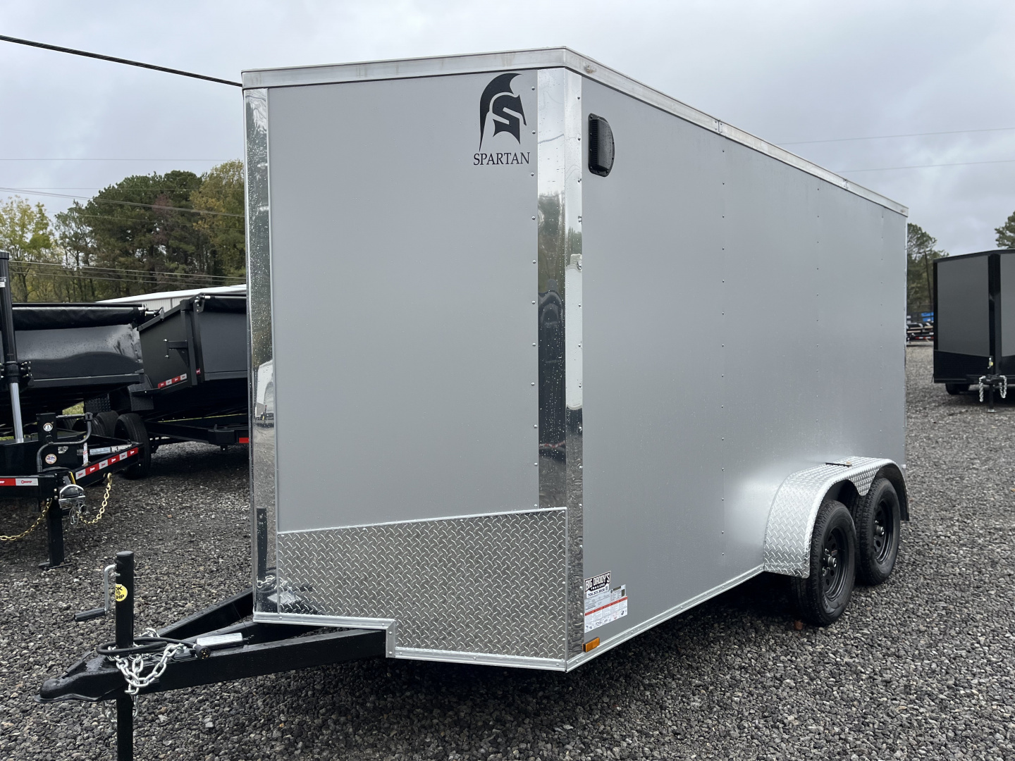 New 2026 Spartan 7X14 Enclosed Trailer With 7' Interior, Polycor Exterior, Tandem Axle, StableDeck, 7K GVWR
