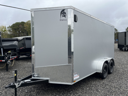 New 2026 Spartan 7X14 Enclosed Trailer With 7' Interior, Polycor Exterior, Tandem Axle, StableDeck, 7K GVWR