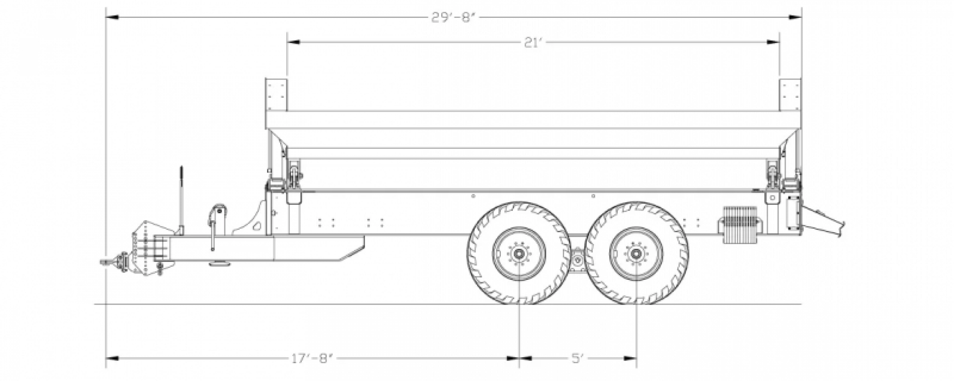 New 2024 SmithCo CP30 Side Dump Trailer