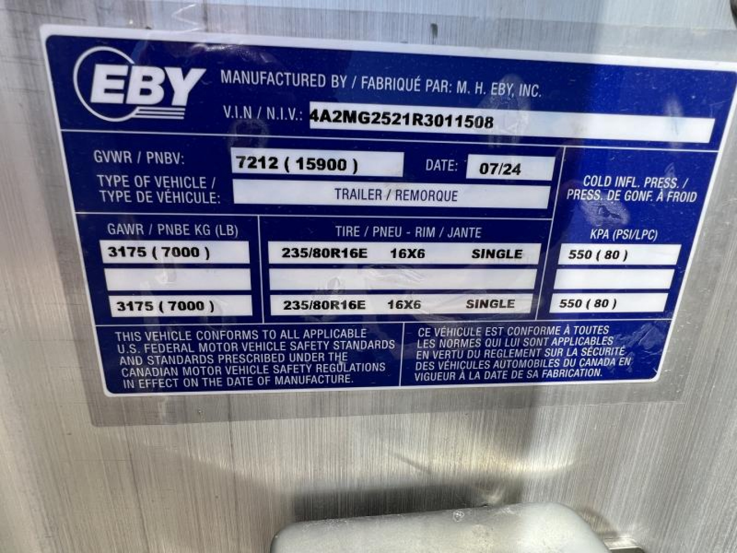 New 2024 Eby Trailers GN16K Flatbed Trailer