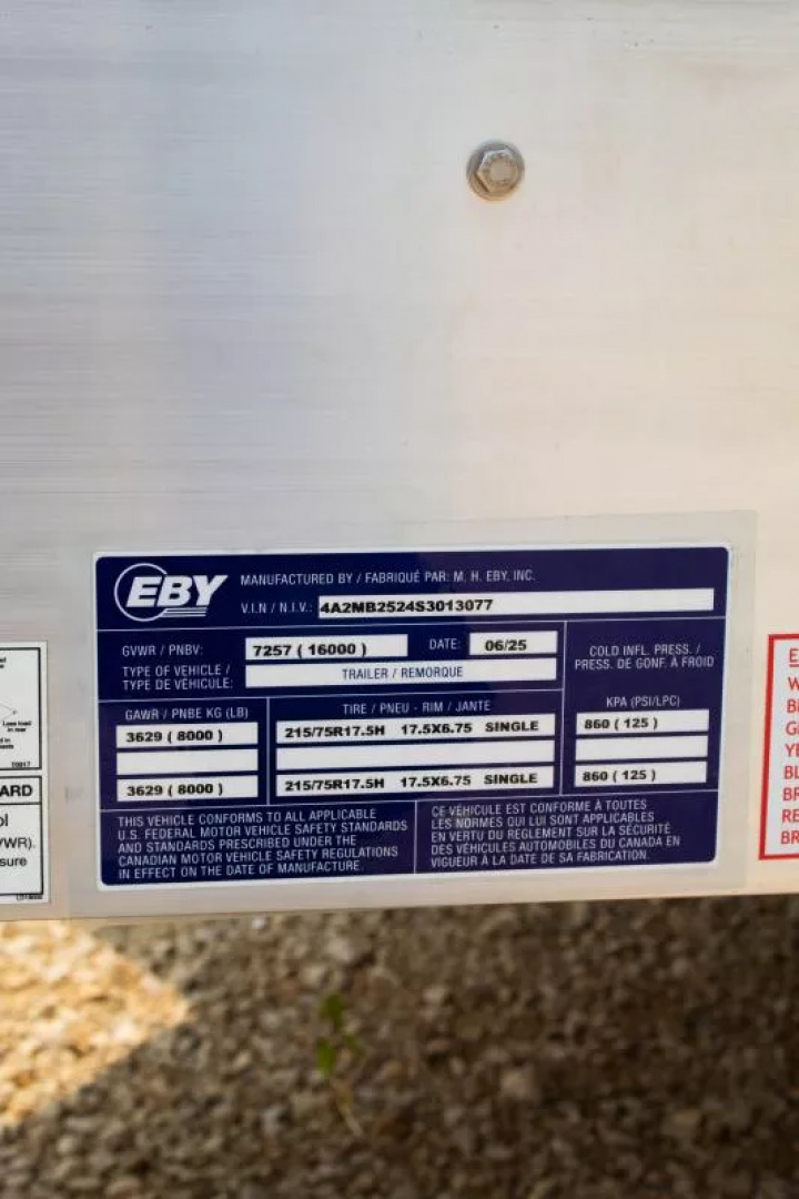 New 2025 EBY DO16K Flatbed Trailer