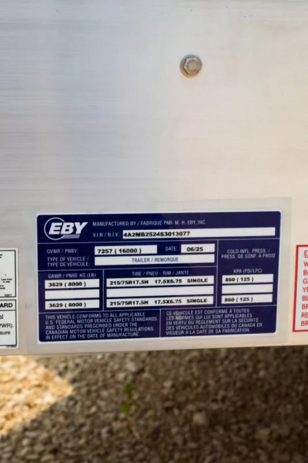 New 2025 EBY DO16K Flatbed Trailer