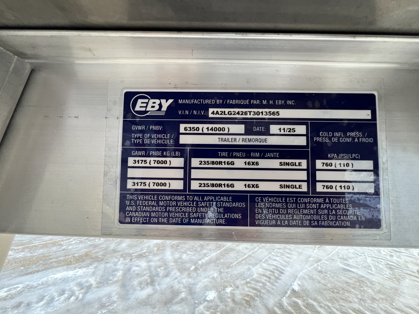 New 2026 EBY MAVERICK Stock / Stock Combo Trailer