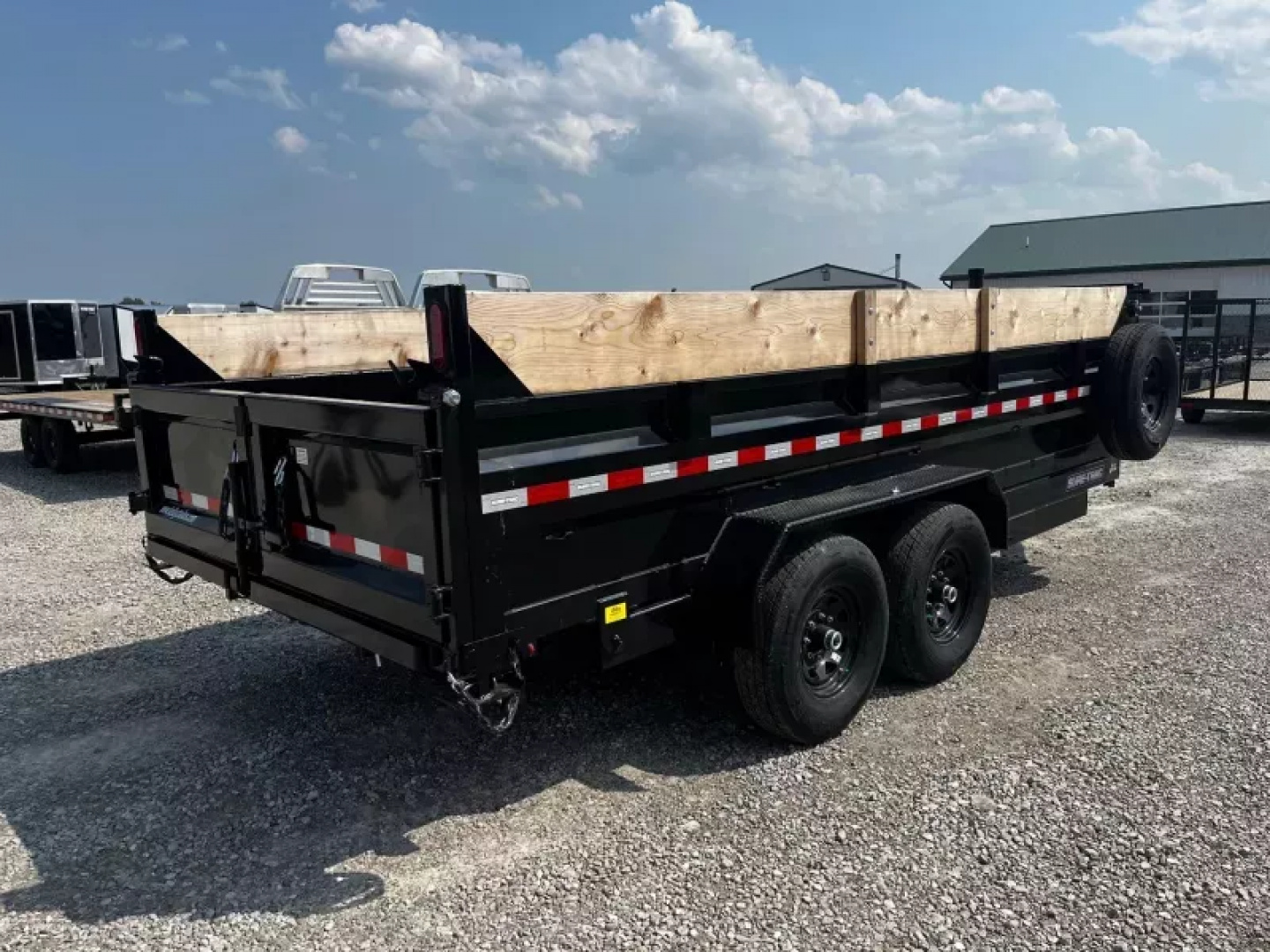 New 2025 Sure-Trac 82"x16 14K Telescopic Dump Trailer