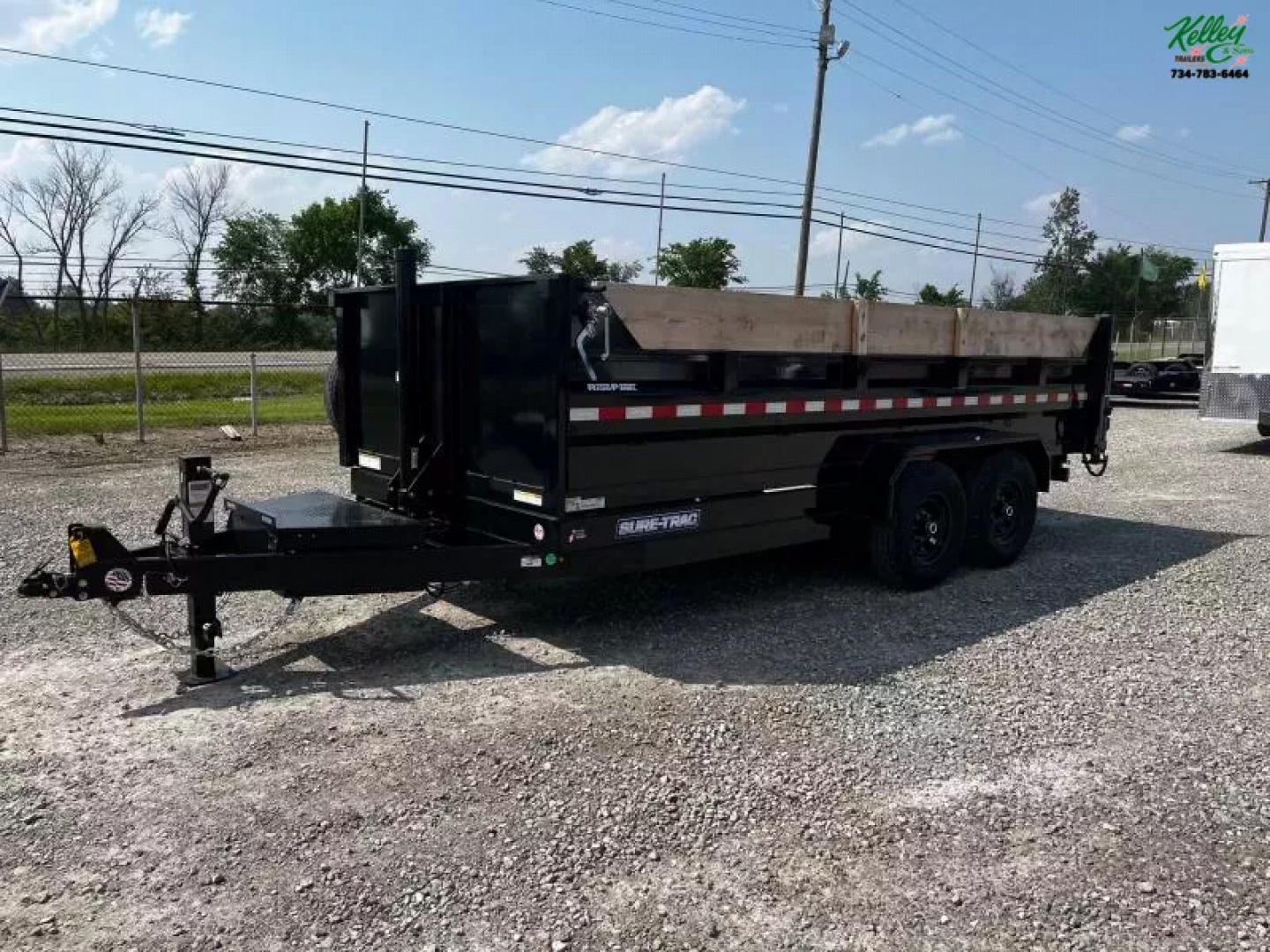 New 2025 Sure-Trac 82 x16 14K Telescopic Dump Trailer