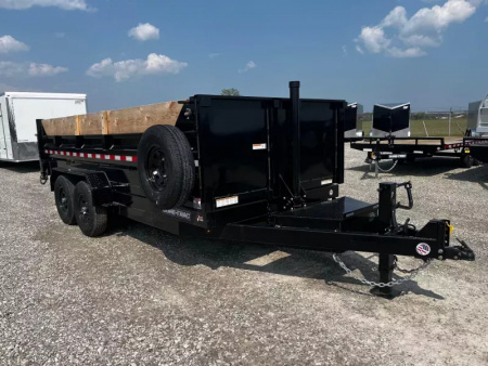 New 2025 Sure-Trac 82"x16 14K Telescopic Dump Trailer