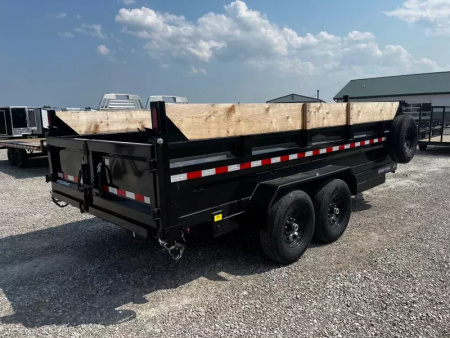 New 2025 Sure-Trac 82"x16 14K Telescopic Dump Trailer